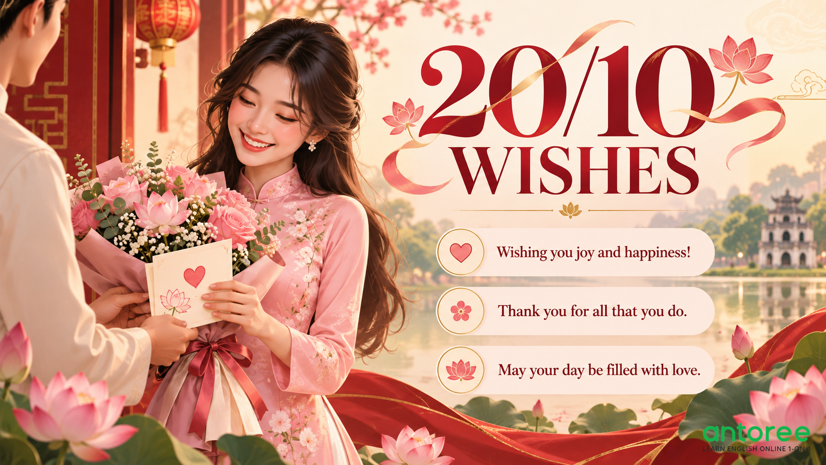 Lời chúc 20/10 bằng tiếng Anh